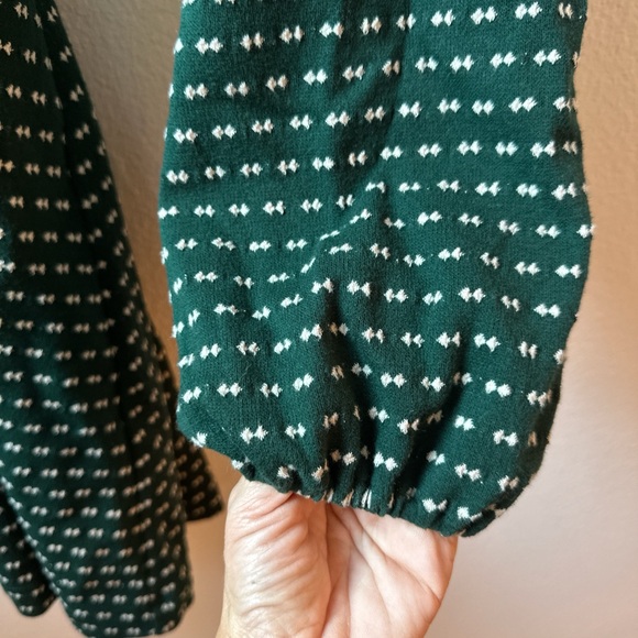 Maeve Green and white polka dot dress with gold buckle detail - Picture 11 of 12